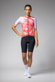 ALÉ Cyklistický dres s krátkym rukávom - PALM PR-E - červená/biela