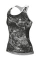 ALÉ Cyklistický dres bez rukávov - MARBLE PRAGMA - čierna/biela