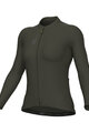 ALÉ Cyklistický dres s dlhým rukávom letný - COLOR BLOCK PRAGMA - šedá