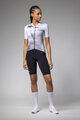 ALÉ Cyklistický dres s krátkym rukávom - SPRINTER R-EV1 - biela/fialová/šedá