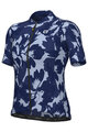 ALÉ Cyklistický dres s krátkym rukávom - FLOWER PRAGMA - biela/modrá