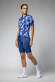 ALÉ Cyklistický dres s krátkym rukávom - FLOWER PRAGMA - biela/modrá