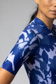 ALÉ Cyklistický dres s krátkym rukávom - FLOWER PRAGMA - biela/modrá