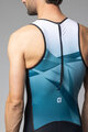 ALÉ Cyklistická kombinéza - HORIZON TRIATHLON - biela/modrá/čierna