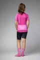ALÉ Cyklistický dres s krátkym rukávom - FOLLOW ME KID - ružová