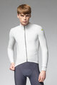 ALÉ Cyklistický dres s dlhým rukávom zimný - PRAGMA FONDO 3.0 - biela