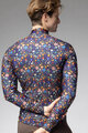 ALÉ Cyklistický dres s dlhým rukávom zimný - PRAGMA FLOWERY - čierna/viacfarebná