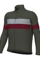 ALÉ Cyklistický dres s dlhým rukávom zimný - WOOL LINE - šedá