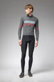 ALÉ Cyklistický dres s dlhým rukávom zimný - WOOL LINE - šedá