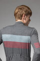 ALÉ Cyklistický dres s dlhým rukávom zimný - WOOL LINE - šedá
