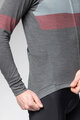 ALÉ Cyklistický dres s dlhým rukávom zimný - WOOL LINE - šedá