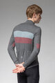 ALÉ Cyklistický dres s dlhým rukávom zimný - WOOL LINE - šedá