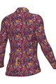 ALÉ Cyklistický dres s dlhým rukávom zimný - PRAGMA FLOWERY LADY - ružová/viacfarebná