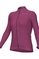 ALÉ Cyklistický dres s dlhým rukávom zimný - PR-E FOLLOW ME 2.0 LADY - ružová