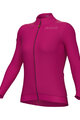ALÉ Cyklistický dres s dlhým rukávom zimný - PR-E FOLLOW ME 2.0 LADY - ružová