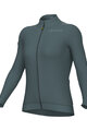 ALÉ Cyklistický dres s dlhým rukávom zimný - PR-E FOLLOW ME 2.0 LADY - modrá