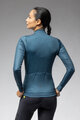 ALÉ Cyklistický dres s dlhým rukávom zimný - PR-E FOLLOW ME 2.0 LADY - modrá