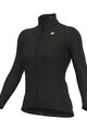ALÉ Cyklistický dres s dlhým rukávom zimný - R-EV1 WARM RACE 2.0 LADY - čierna