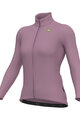 ALÉ Cyklistický dres s dlhým rukávom zimný - R-EV1 WARM RACE 2.0 LADY - fialová