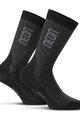 NEON Cyklistické ponožky klasické - NEON 3D - čierna/šedá