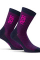 NEON Cyklistické ponožky klasické - NEON 3D - ružová/modrá
