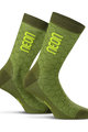 NEON Cyklistické ponožky klasické - NEON 3D - žltá/zelená