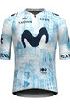 GOBIK Cyklistický dres s krátkym rukávom - INFINITY MOVISTAR TEAM 24 - svetlo modrá/biela