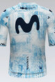 GOBIK Cyklistický dres s krátkym rukávom - INFINITY MOVISTAR TEAM 24 - svetlo modrá/biela