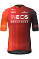 GOBIK Cyklistický dres s krátkym rukávom - ODYSSEY INEOS GRENADIERS 2024 - červená/oranžová