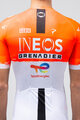 GOBIK Cyklistický dres s krátkym rukávom - ODYSSEY INEOS GRENADIERS 26 - biela/oranžová