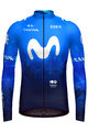 GOBIK Cyklistický dres s dlhým rukávom zimný - HYDER MOVISTAR TEAM 2024 - modrá/biela