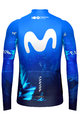 GOBIK Cyklistický dres s dlhým rukávom zimný - HYDER MOVISTAR TEAM 2024 - modrá/biela