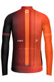 GOBIK Cyklistický dres s dlhým rukávom zimný - HYDER INEOS GRENADIERS 2024 - červená/oranžová