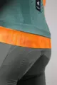 GOBIK Cyklistický dres s krátkym rukávom - CX PRO 3.0 - oranžová/zelená