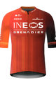 GOBIK Cyklistický dres s krátkym rukávom - REACTIVE INEOS GRENADIERS 2024 - červená/oranžová