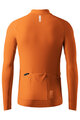 GOBIK Cyklistický dres s dlhým rukávom zimný - PACER SOLID 2.0 - oranžová