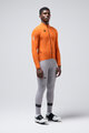 GOBIK Cyklistický dres s dlhým rukávom zimný - PACER SOLID 2.0 - oranžová
