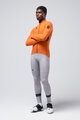 GOBIK Cyklistický dres s dlhým rukávom zimný - PACER SOLID 2.0 - oranžová