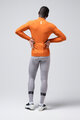 GOBIK Cyklistický dres s dlhým rukávom zimný - PACER SOLID 2.0 - oranžová