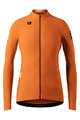 GOBIK Cyklistický dres s dlhým rukávom zimný - PACER SOLID 2.0 - oranžová