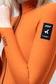 GOBIK Cyklistický dres s dlhým rukávom zimný - PACER SOLID 2.0 - oranžová