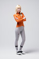 GOBIK Cyklistický dres s dlhým rukávom zimný - PACER SOLID 2.0 - oranžová