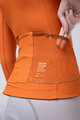 GOBIK Cyklistický dres s dlhým rukávom zimný - PACER SOLID 2.0 - oranžová