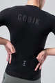 GOBIK Cyklistický dres s krátkym rukávom - CX SOLID - čierna