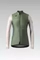 GOBIK Cyklistická vetruodolná bunda - SKIMO PRO WOMEN - ivory/zelená