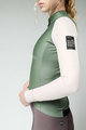 GOBIK Cyklistická vetruodolná bunda - SKIMO PRO WOMEN - ivory/zelená
