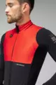 GOBIK Cyklistická zateplená bunda - MIST BLEND - oranžová/čierna