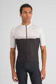 SPORTFUL Cyklistický dres s krátkym rukávom - PISTA - biela/čierna