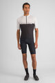SPORTFUL Cyklistický dres s krátkym rukávom - PISTA - biela/čierna