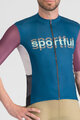SPORTFUL Cyklistický dres s krátkym rukávom - SUPERGIARA LOGO - modrá/bordová